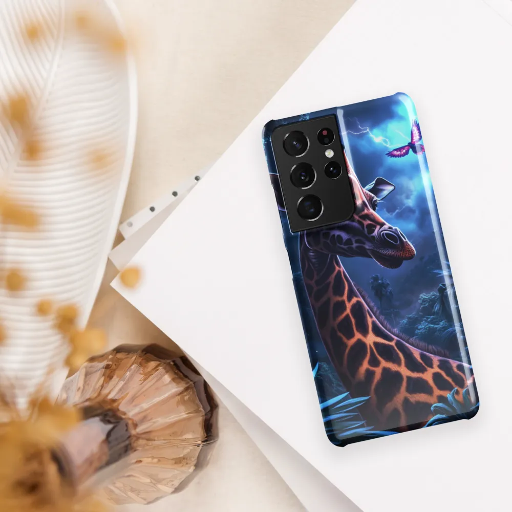 Mystical Giraffe in Twilight Jungle