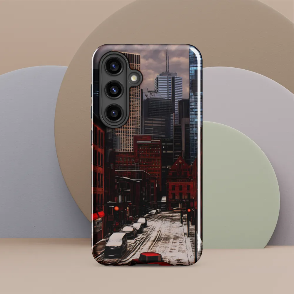 Winter's Urban Embrace | Phone Case |  S24 | Tough Case | Glossy