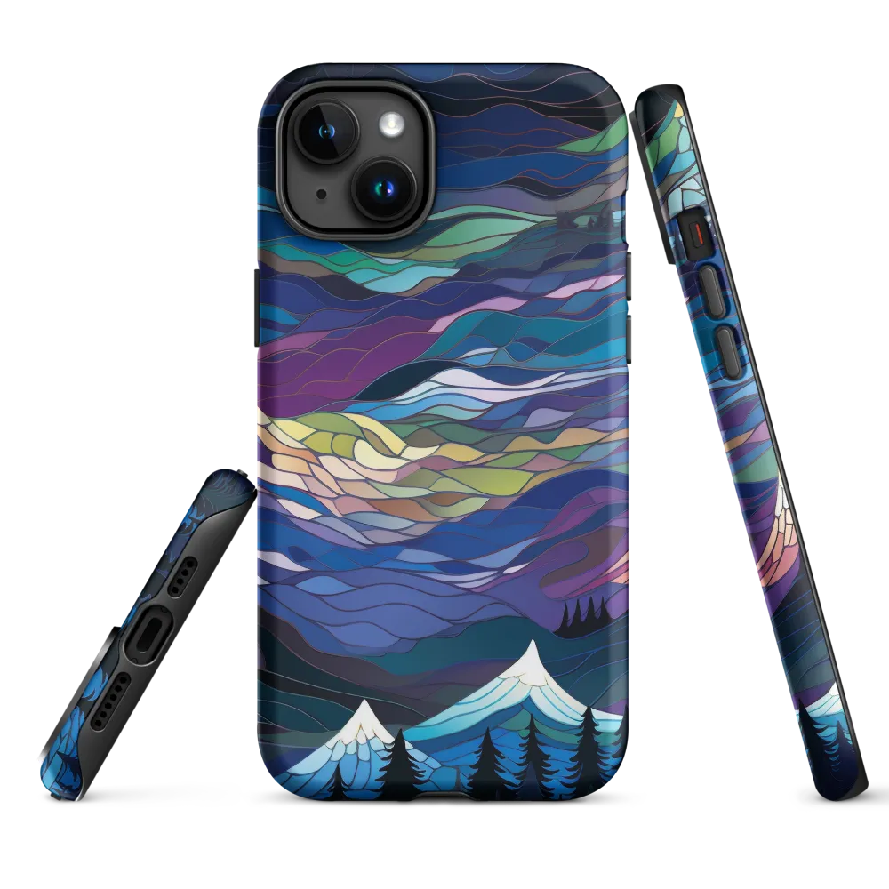 Twilight Peaks: An Abstract Mountain Landscape