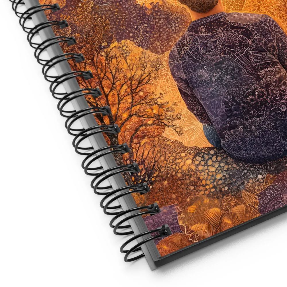 Embracing Nature's Glow | Spiral Notebook