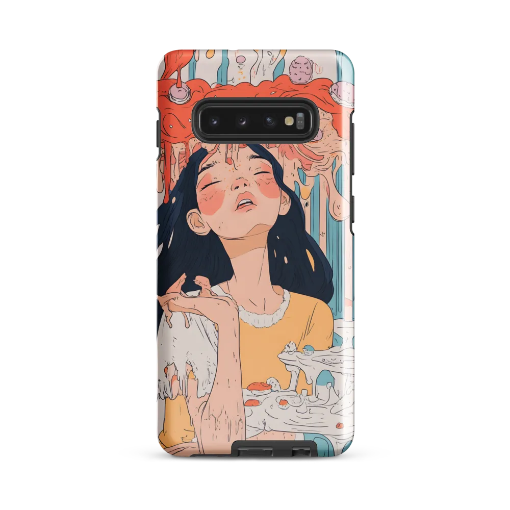 Melting Dreams: A Whimsical Indulgence | Phone Case |  S10 Plus | Tough Case | Glossy