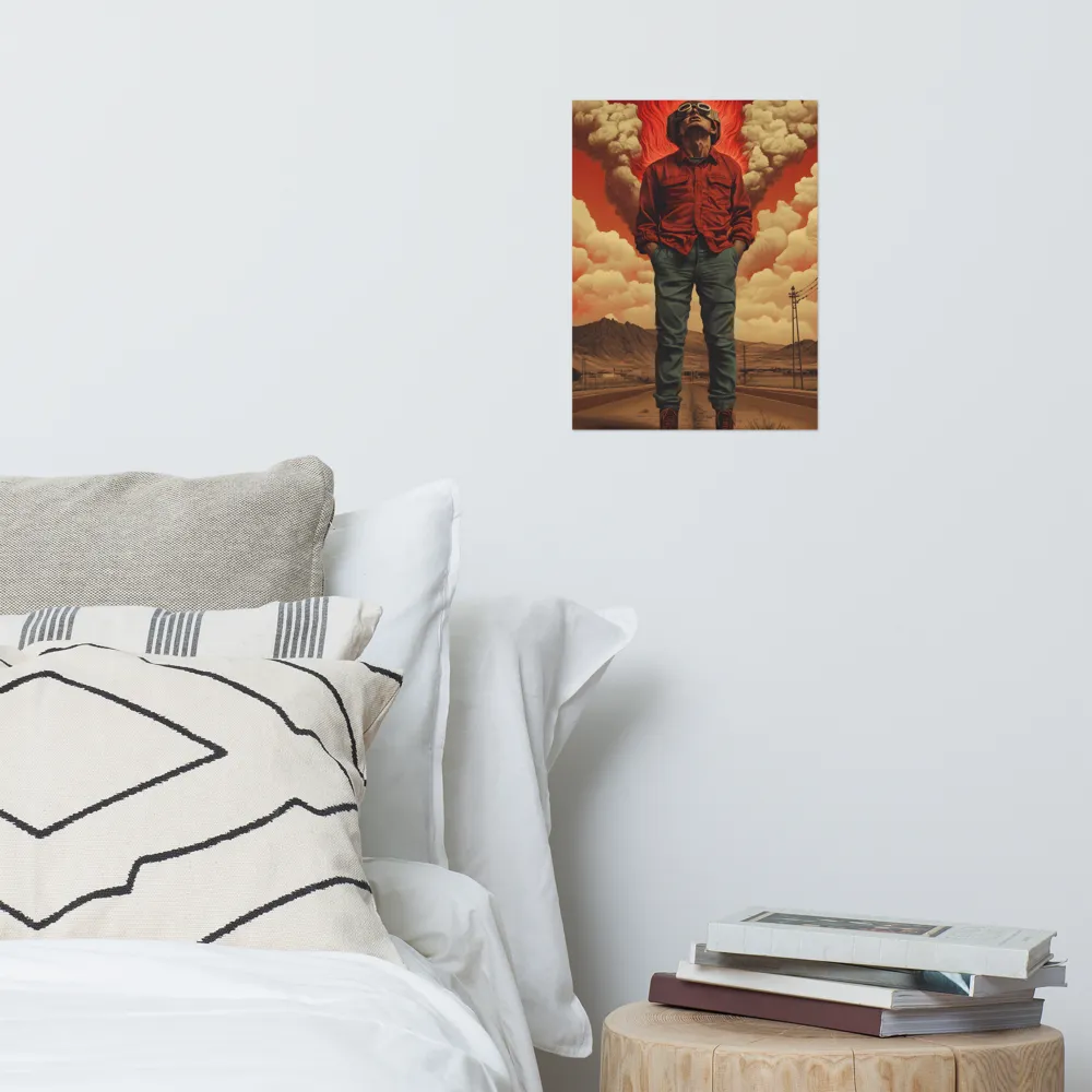 Defiant Spirit in a Surreal Landscape | Poster | 12″×16″