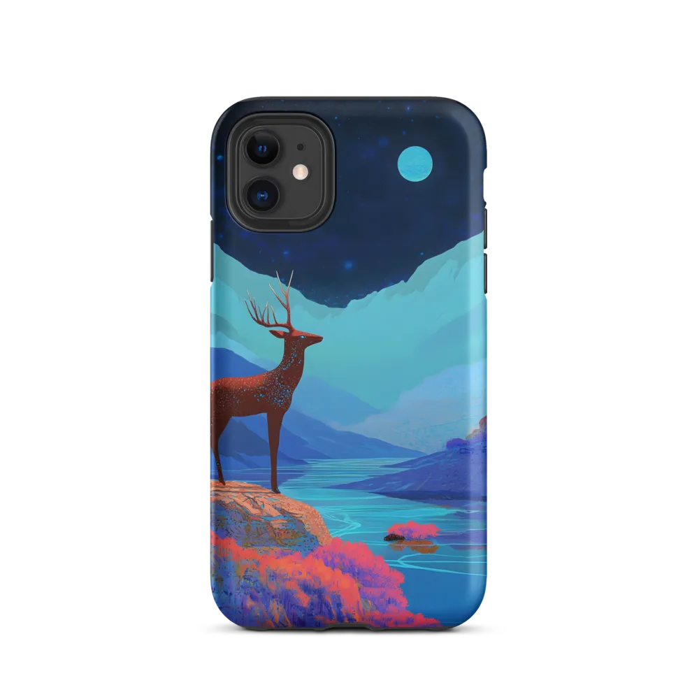Cosmic Serenity: The Starlit Stag | Phone Case |  11 | Tough Case | Matte