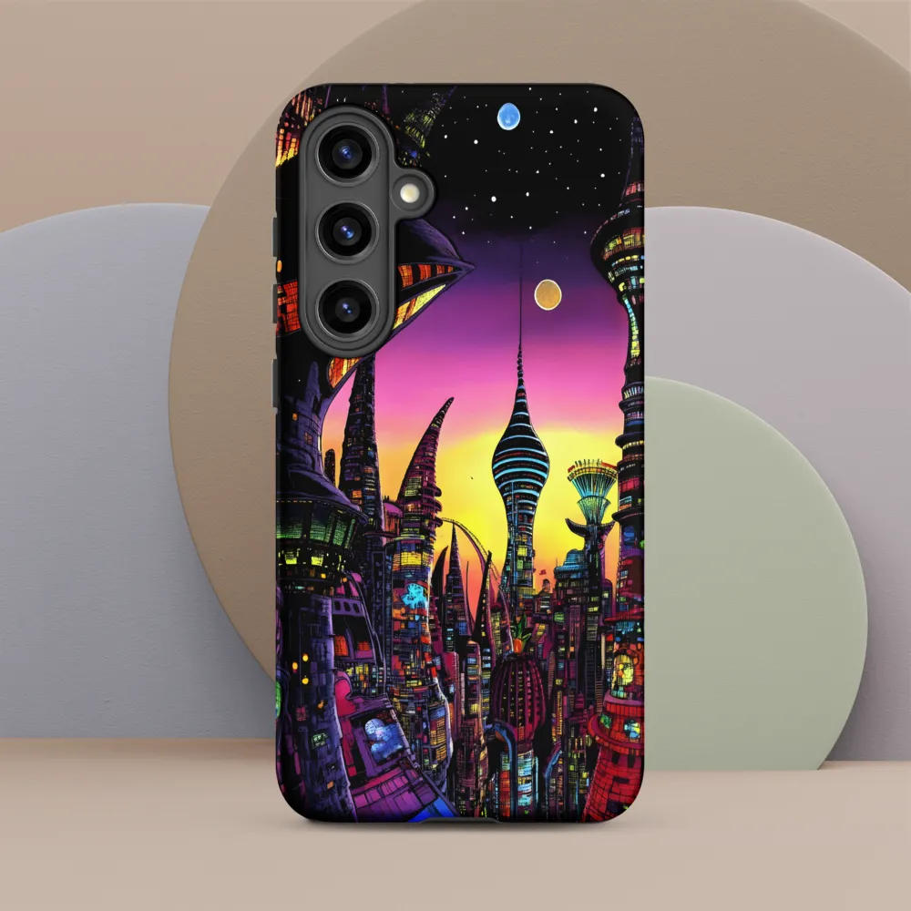 Futuristic Cityscape at Dusk
