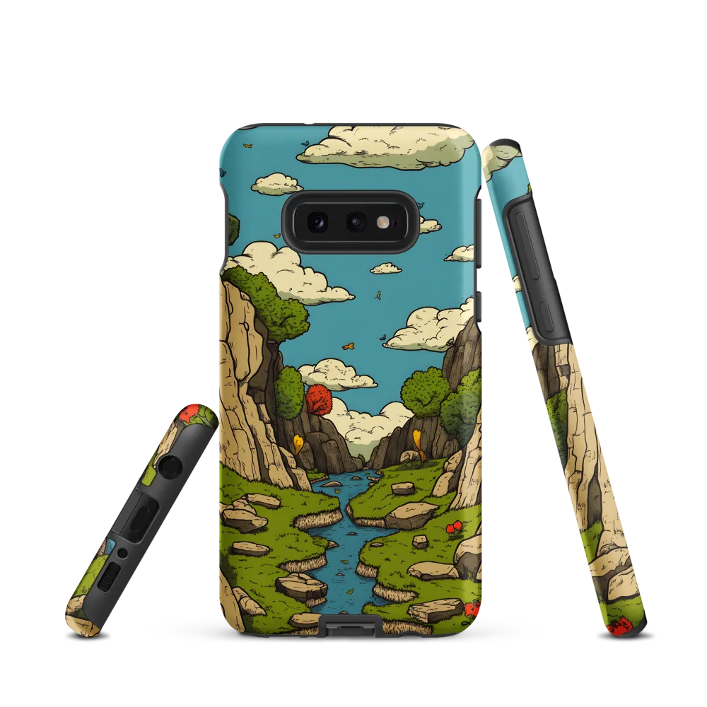 Whimsical Serenity: A Canyon Landscape