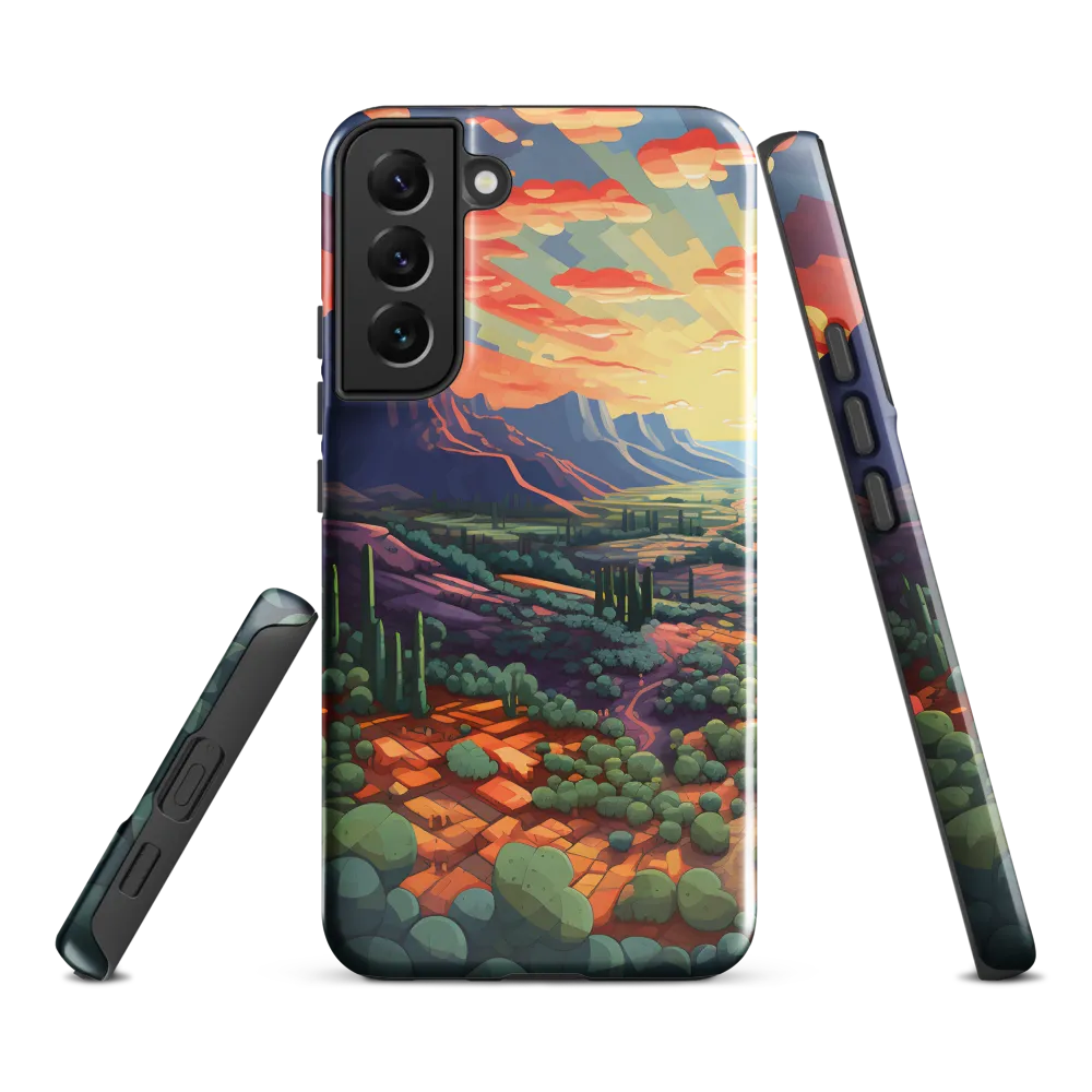 Desert Serenity at Dusk | Phone Case |  S22 Plus | Tough Case | Glossy