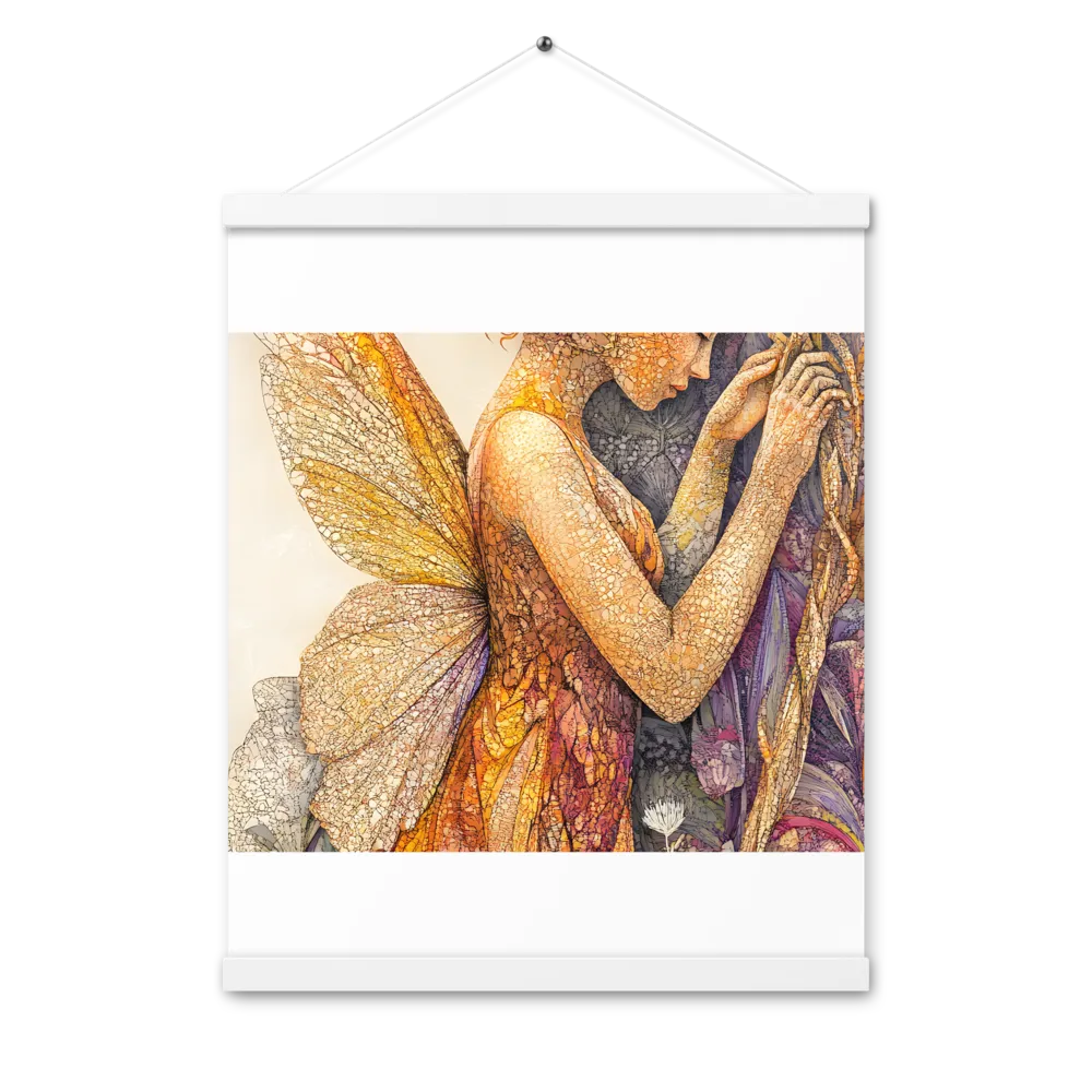 Whispers of the Frosted Meadow | Poster With White Wood Hanger | 16″×20″
