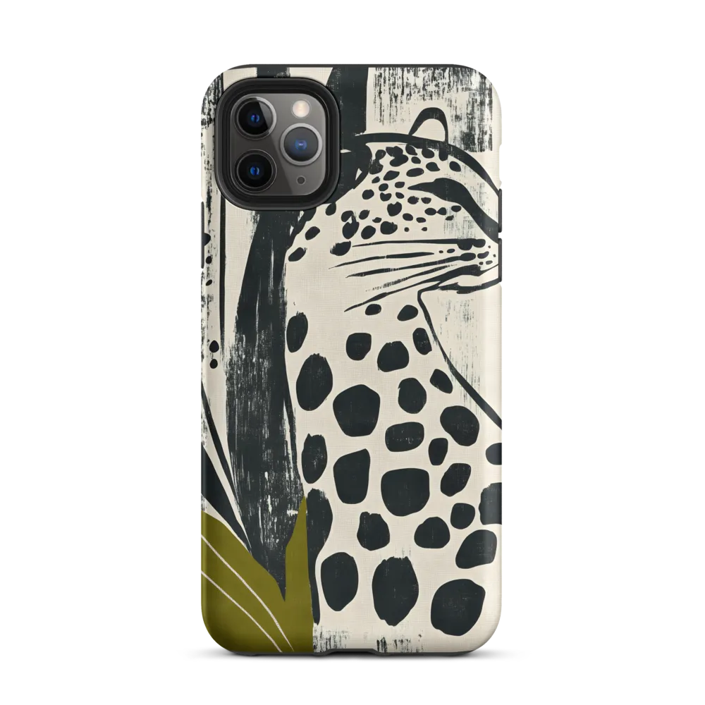 Leopard in Silhouette: A Modern Appeal | Phone Case |  11 Pro Max | Tough Case | Matte