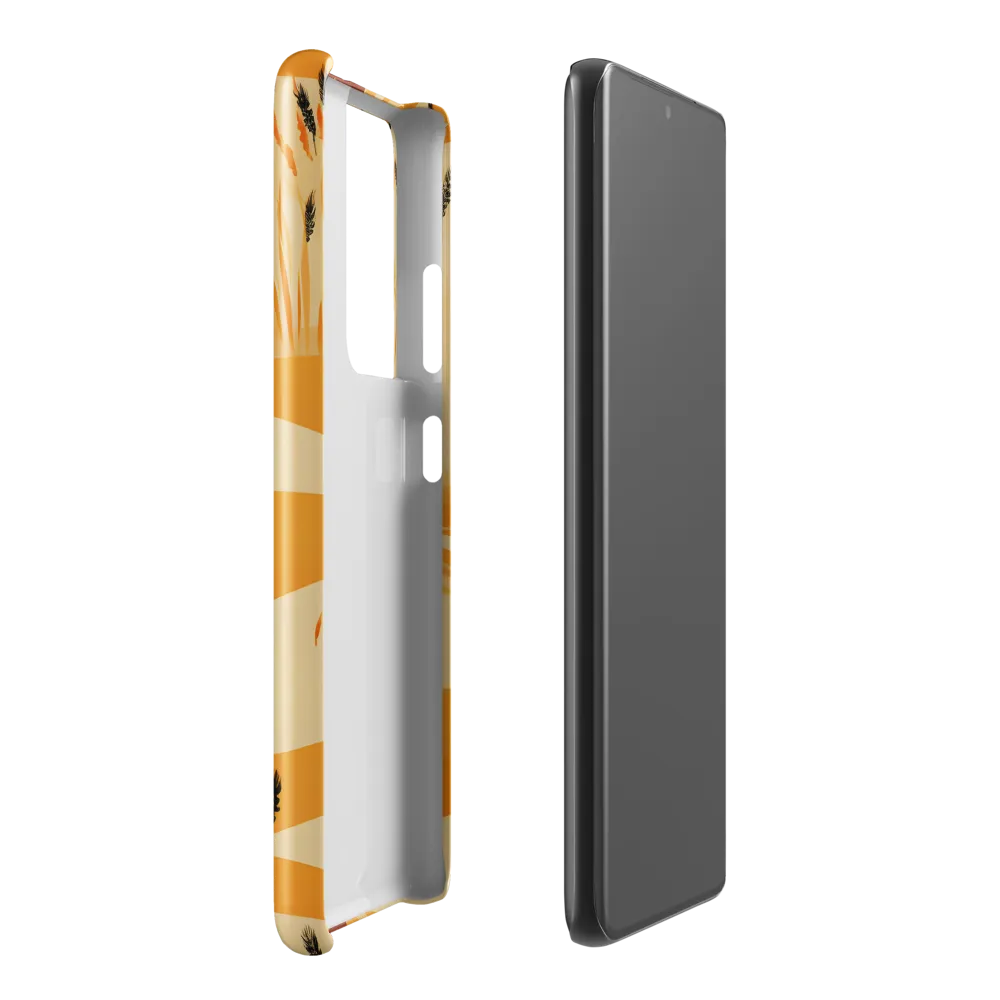 Embracing the Fields: A Floral Journey | Phone Case |  S21 Ultra | Snap Case | Glossy