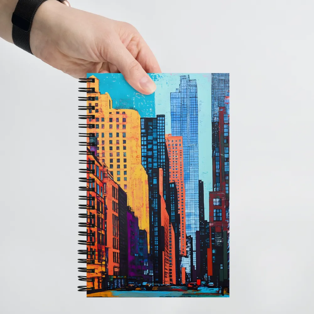 Vibrant Urban Horizons | Spiral Notebook