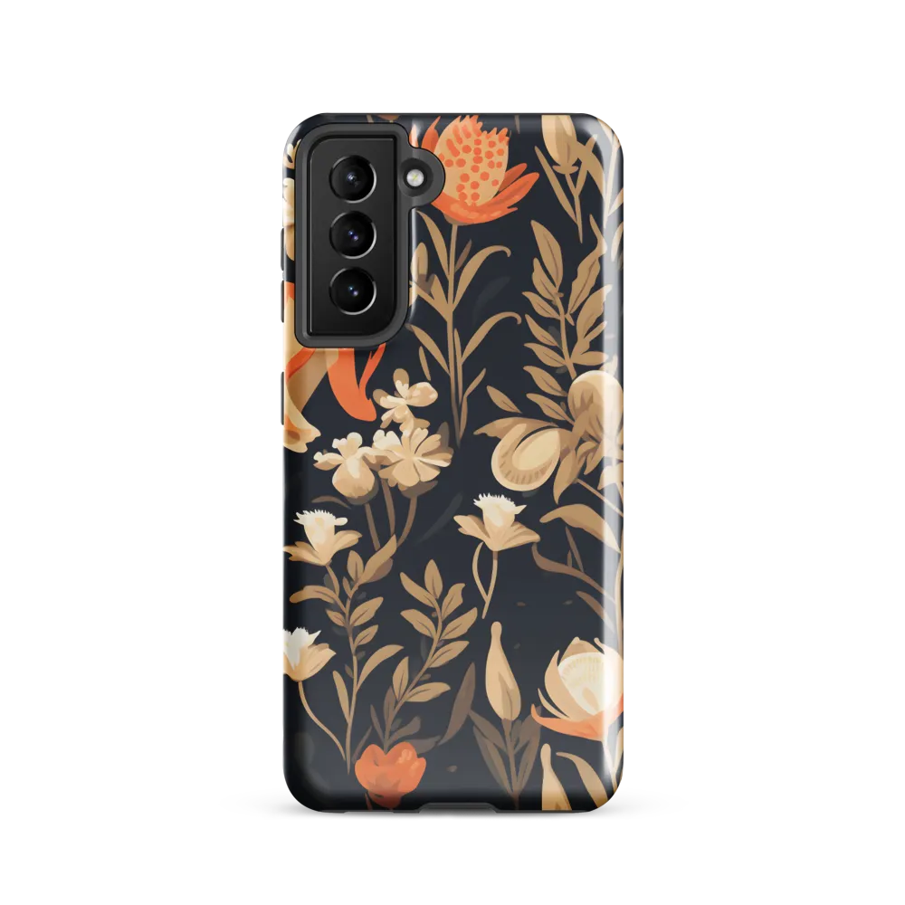Floral Harmony: A Dance in the Dark