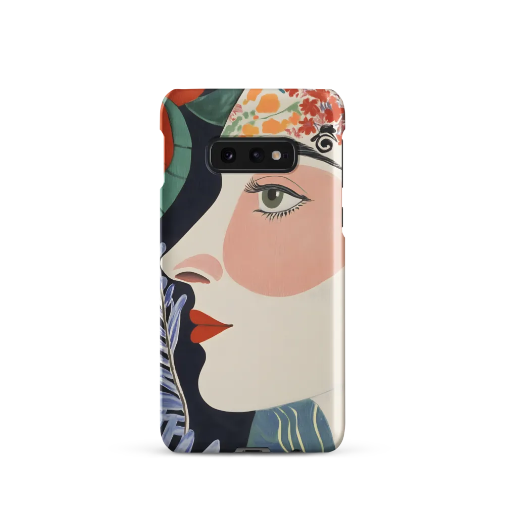 Floral Serenade: A Modern Portrait
