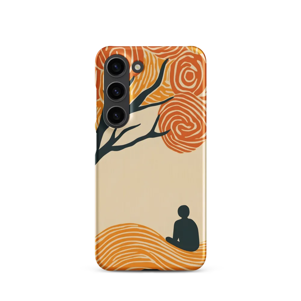 Silent Reflections under Swirling Leaves | Phone Case |  S23 | Snap Case | Matte