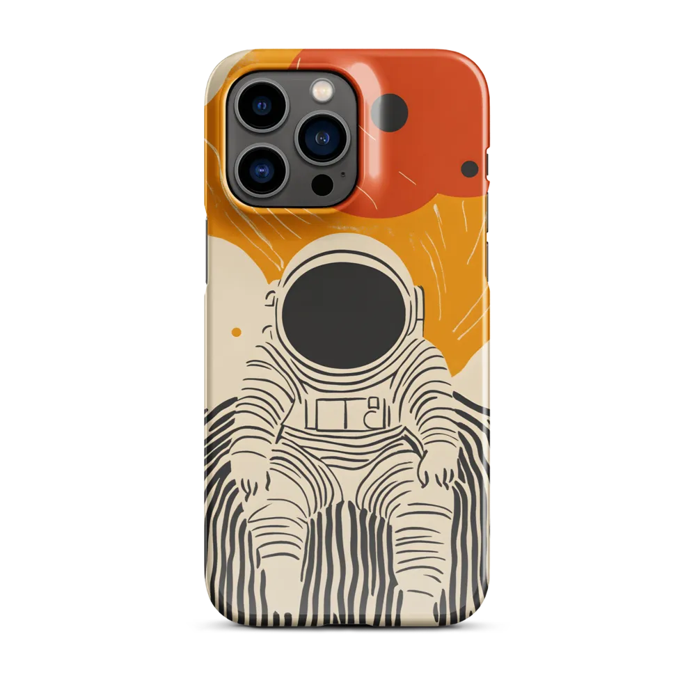 Astronaut in Cosmic Thoughts | Phone Case |  14 Pro Max | Snap Case | Glossy