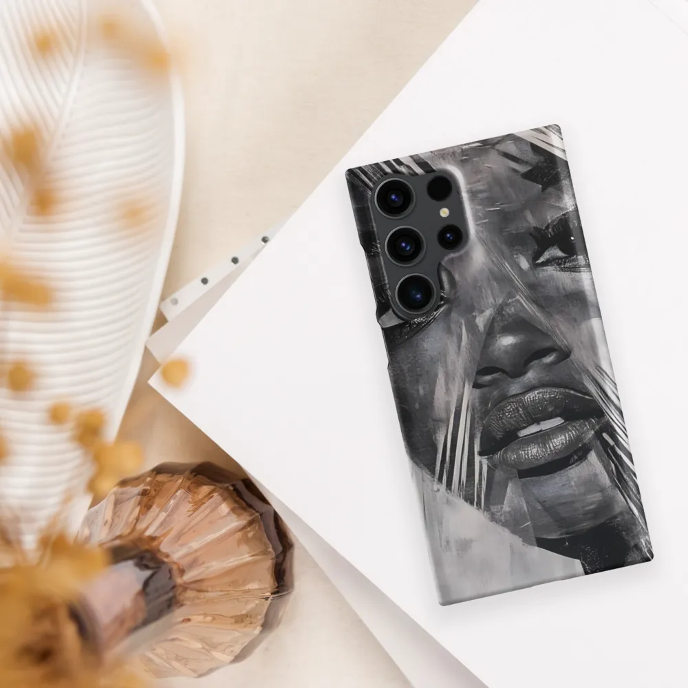 Fragmented Reflections: A Contemporary Portrait | Phone Case |  S23 Ultra | Snap Case | Matte