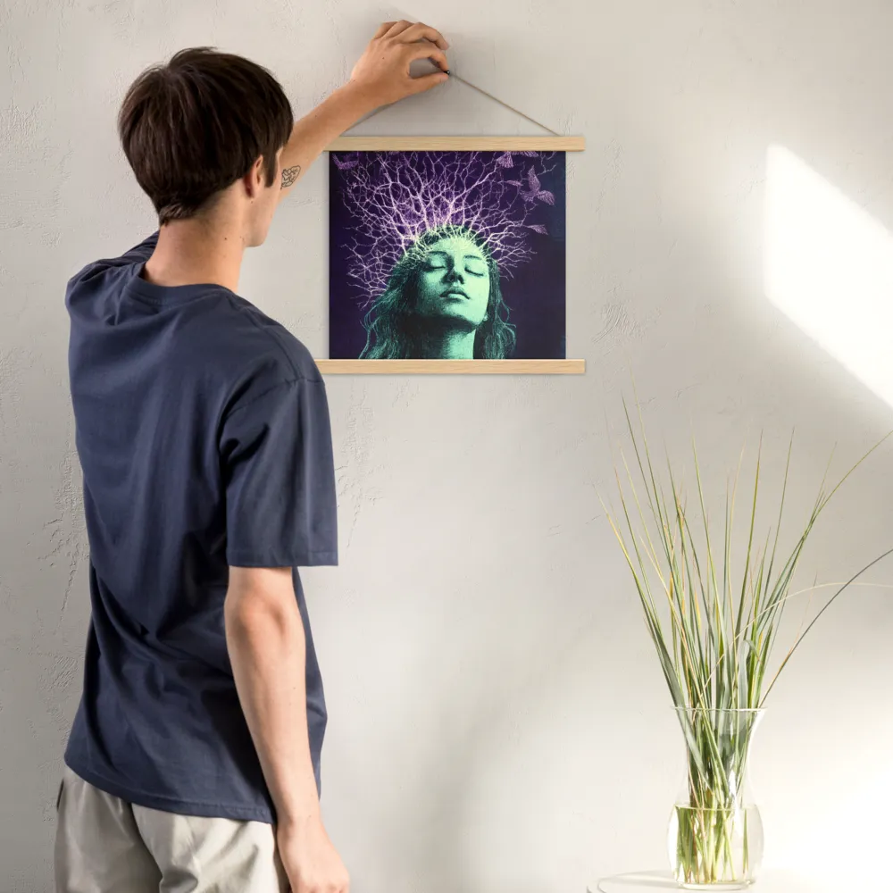 Whispers of Freedom | Poster With Oak Wood Hanger | 14″×14″