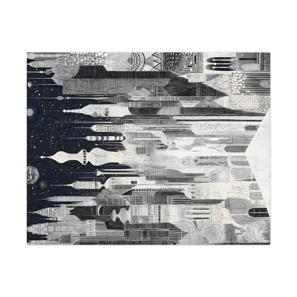 Nocturne of Spires 
 Jigsaw Puzzle in Tin Box