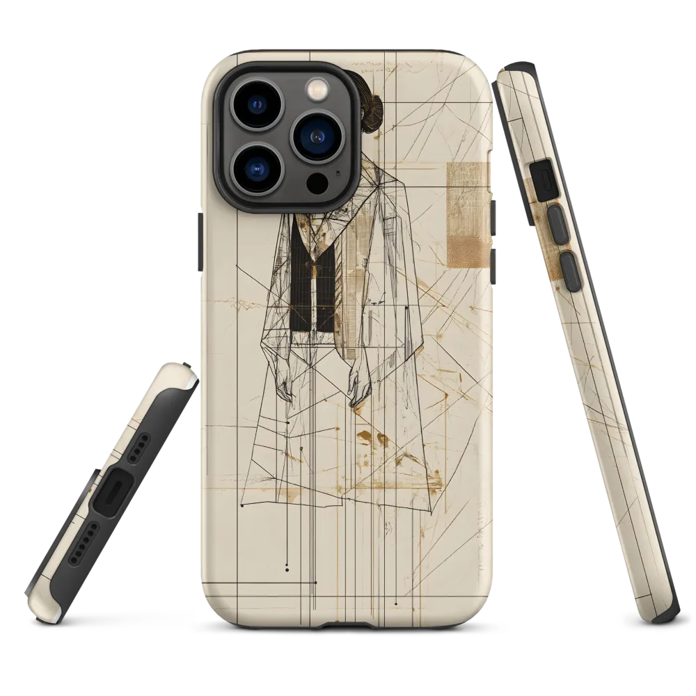 Elegance in Lines | Phone Case |  13 Pro Max | Tough Case | Matte