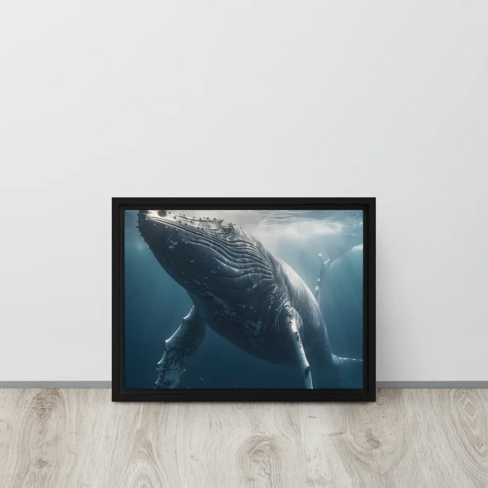 Graced by the Depths | Canvas with Black Frame | 12″×16″