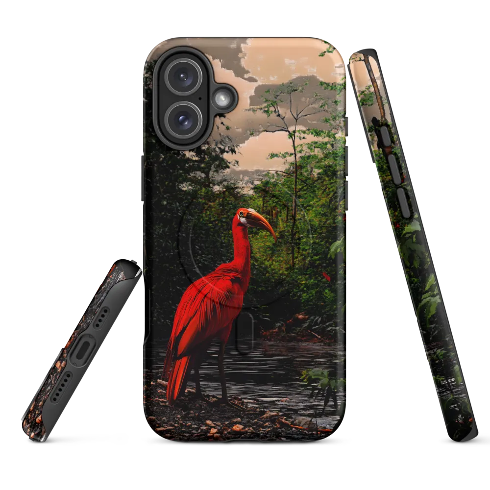 Enigmatic Elegance: The Scarlet Observer