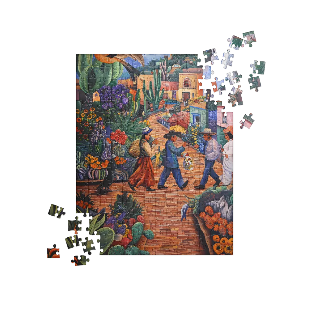 A Mosaic Journey Through Colorful Landscapes | Jigsaw Puzzle | 252/520 pieces