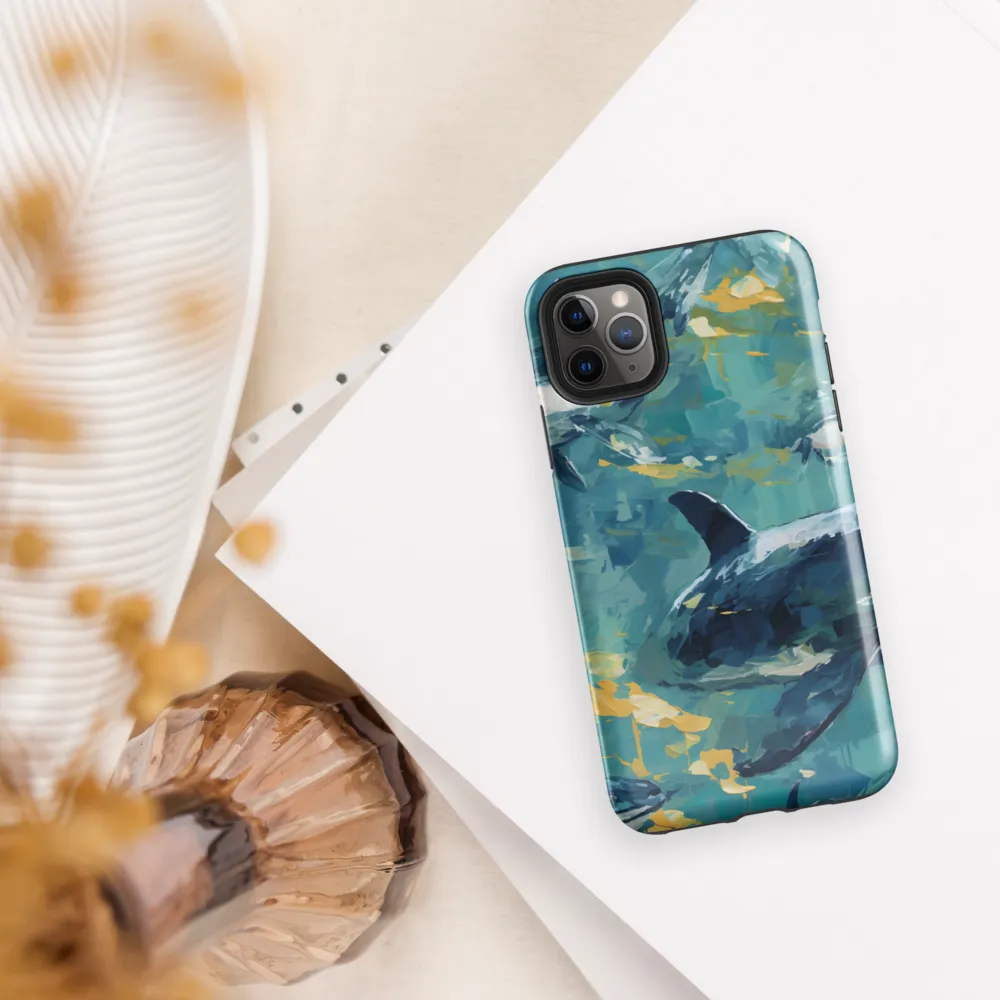 Beneath the Waves: A Symphony of Whales | Phone Case |  11 Pro Max | Tough Case | Glossy