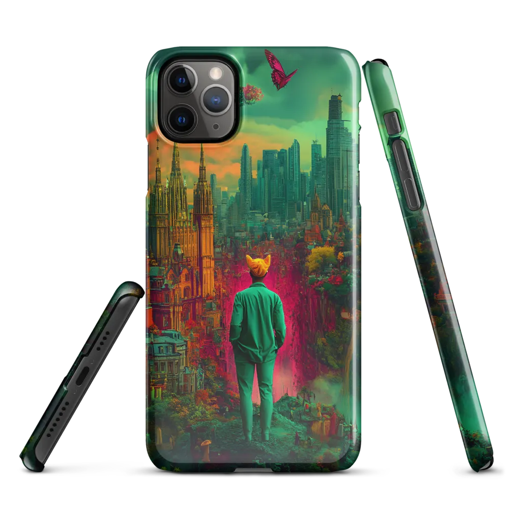 Journey Through a Surreal Cityscape | Phone Case |  11 Pro Max | Snap Case | Glossy