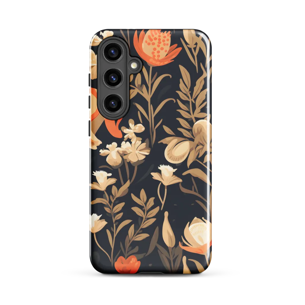 Floral Harmony: A Dance in the Dark