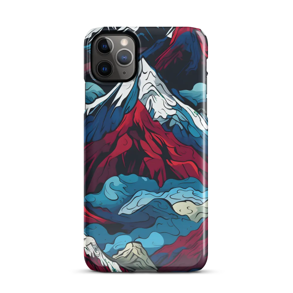 Mountain Majesty: An Abstract Voyage | Phone Case |  11 Pro Max | Snap Case | Glossy