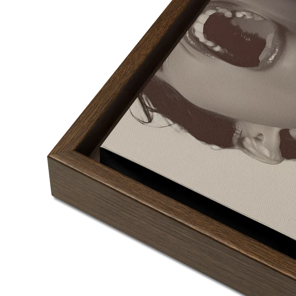 Echoes of Emotion | Canvas with Brown Frame | 12″×16″