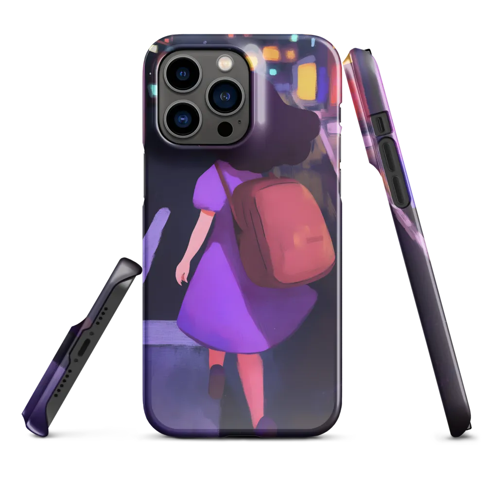 Wandering Through Neon Dreams | Phone Case |  14 Pro Max | Snap Case | Glossy