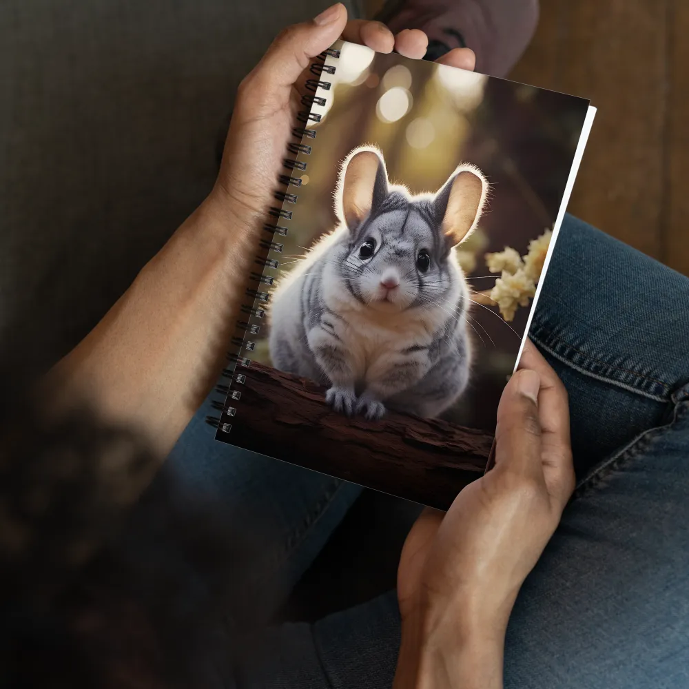 Curious Chinchilla in the Forest | Spiral Notebook