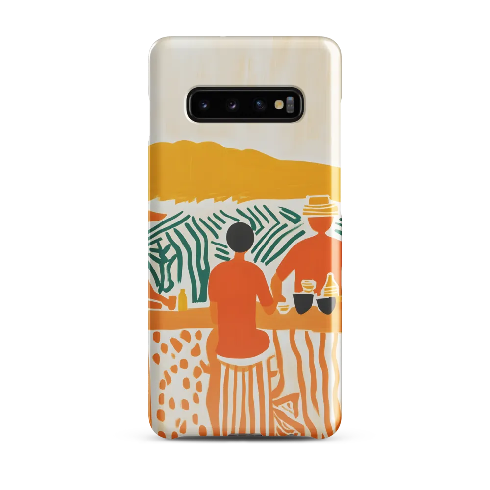 Summer Vibes: Café Conversations | Phone Case |  S10 Plus | Snap Case | Glossy