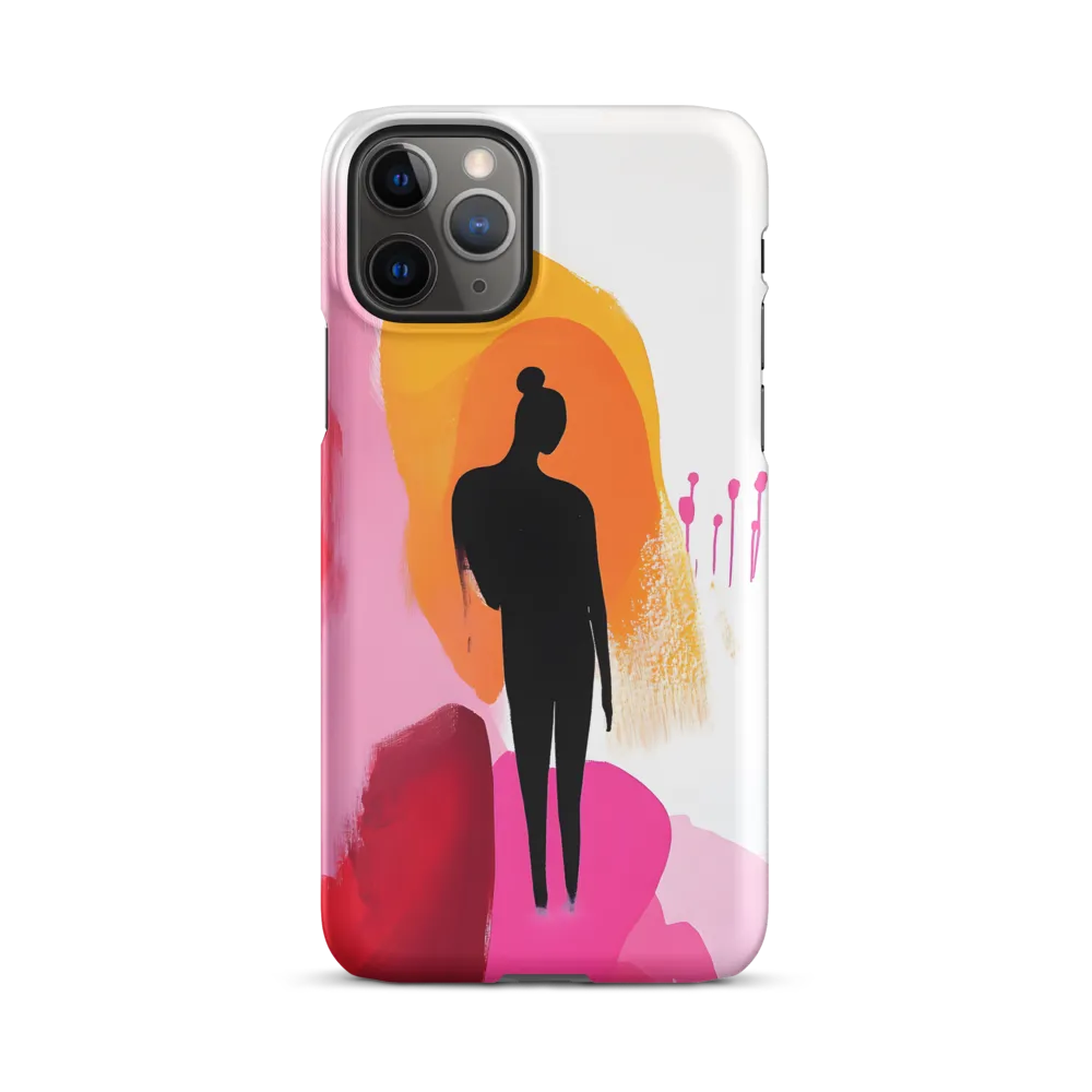 Silhouette in Colorful Abstraction