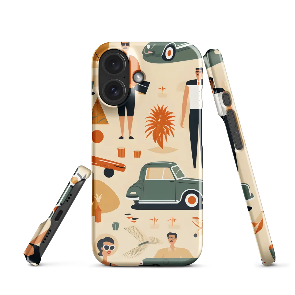 Retro Playfulness | Phone Case |  16 | Snap Case | Glossy