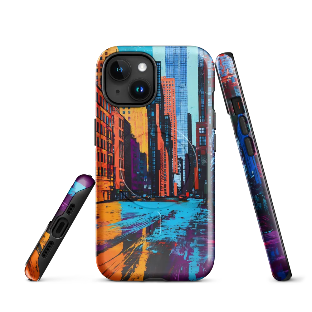 Vibrant Urban Horizons | Phone Case |  15 | MagSafe® Tough Case | Glossy