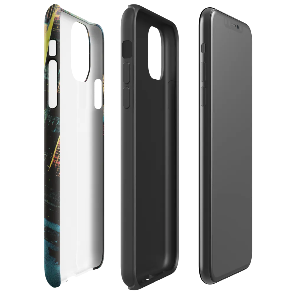 Neon Dreams: A City from Above | Phone Case |  11 Pro Max | Tough Case | Glossy