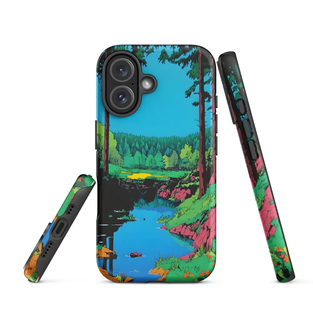 Tranquil Reflections: A Vibrant Landscape | Phone Case