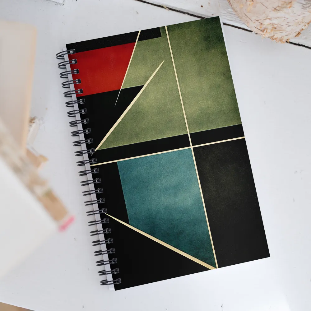 Geometric Harmony: A Modern Abstract | Spiral Notebook