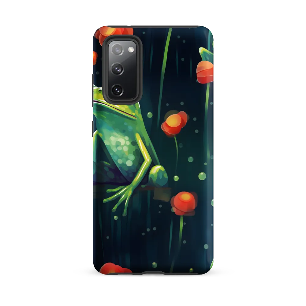 Playful Frogs in a Lush Pond | Phone Case |  S20 FE | Tough Case | Matte