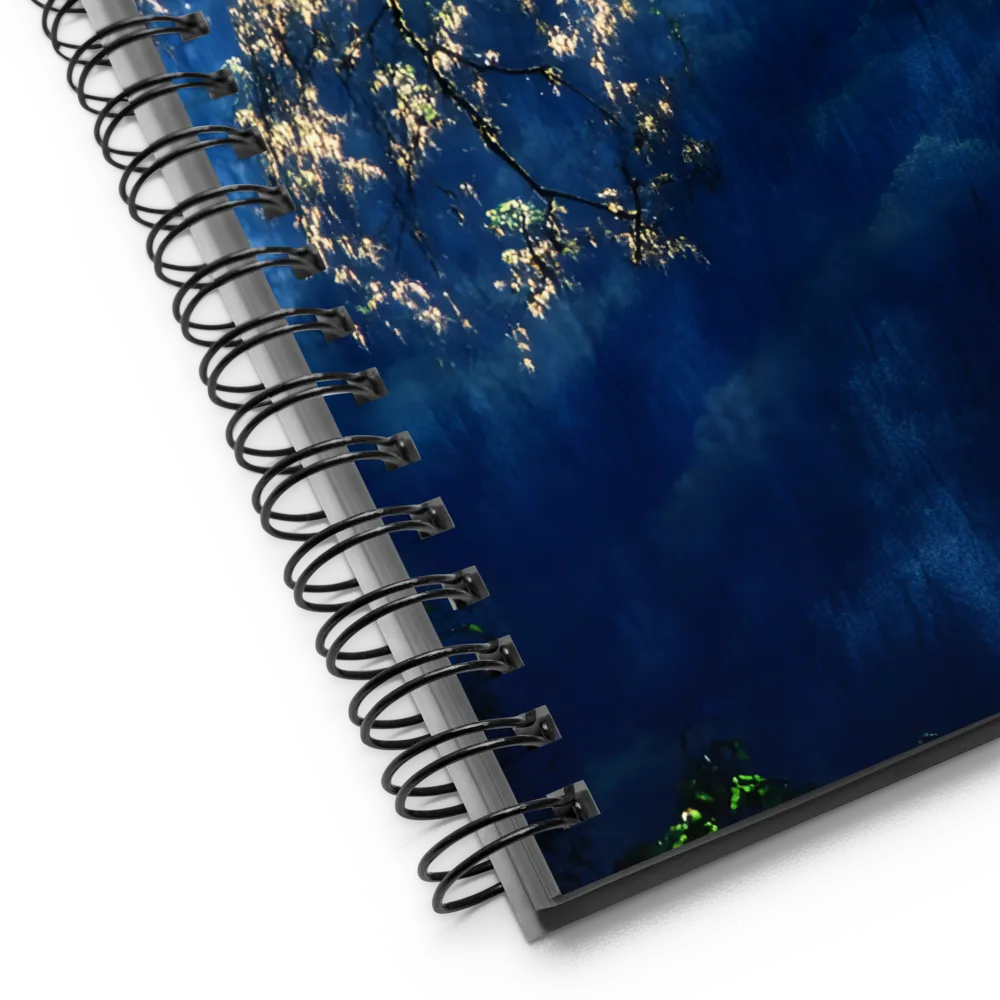 Whispers of Nature: The Silhouette of Serenity | Spiral Notebook