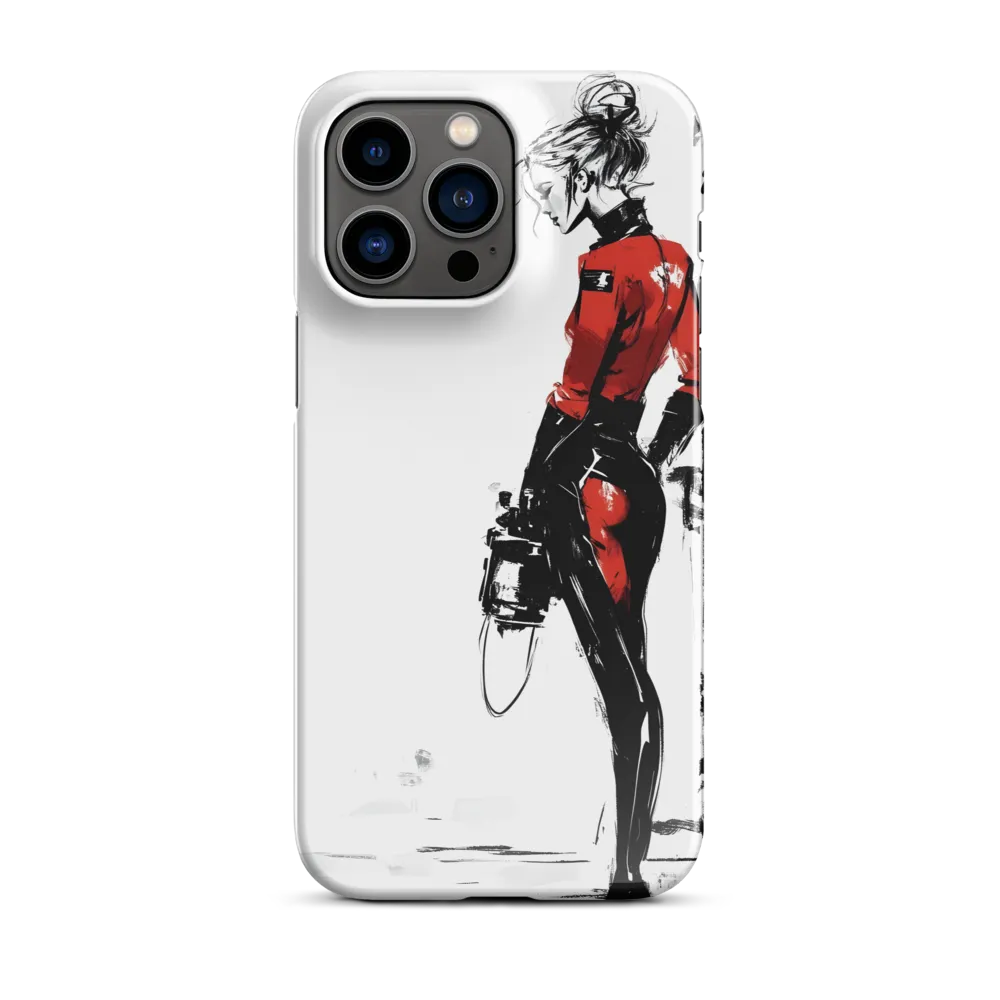 The Edgy Elegance | Phone Case |  14 Pro Max | Snap Case | Glossy