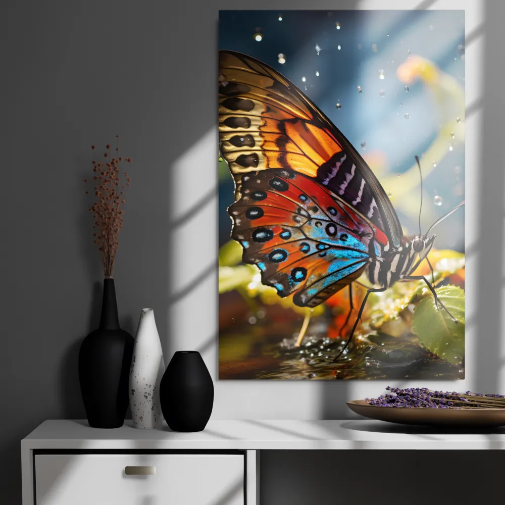 Dance of Colors: The Butterfly's Elegance | Metal Print | 24″×36″