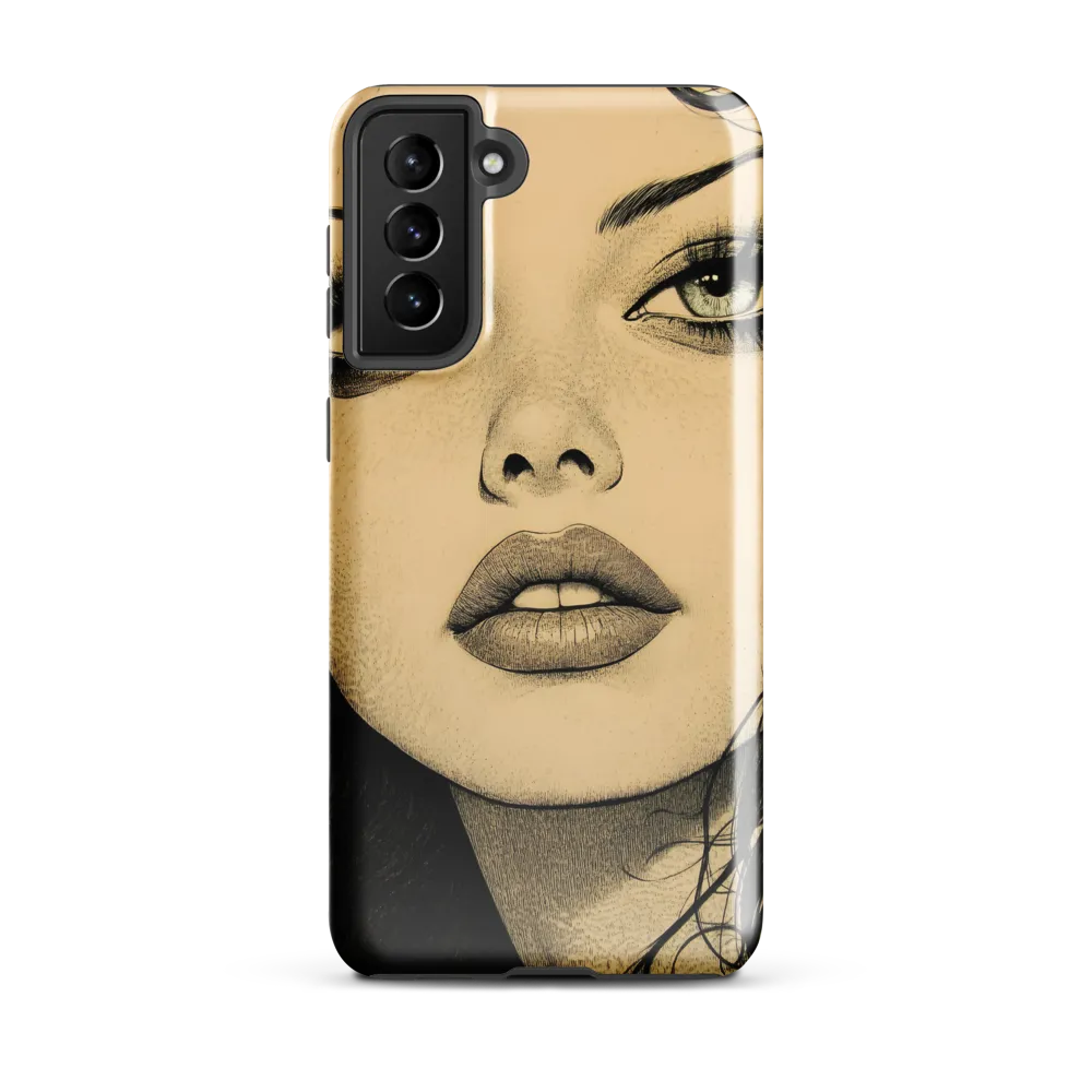 Enigmatic Gaze | Phone Case |  S21 Plus | Tough Case | Glossy