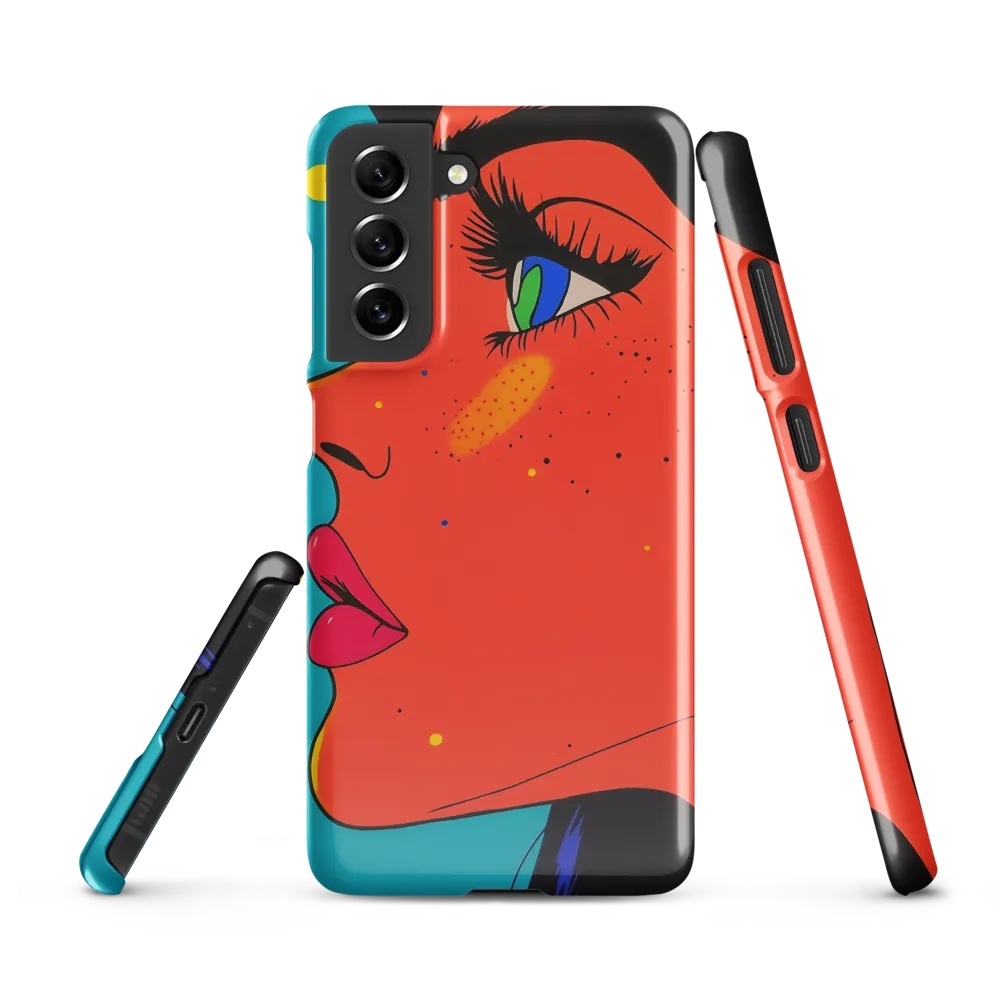 Vibrant Feminine Profile in Pop Art