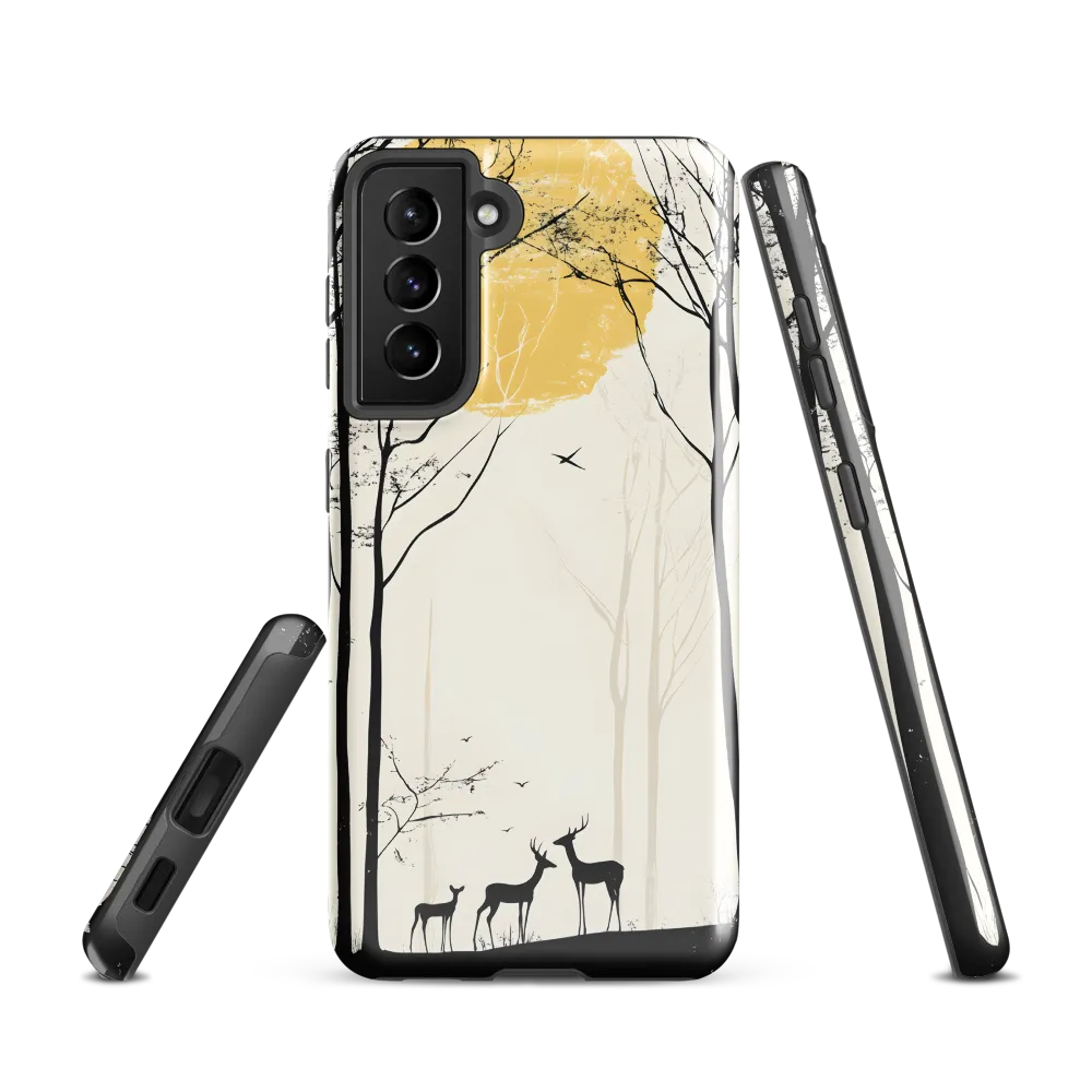 Silhouetted Serenity | Phone Case |  S21 | Tough Case | Glossy