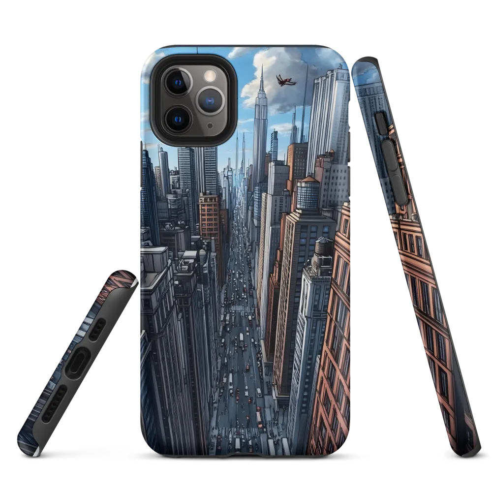 Skyline Symphony: A City in Motion | Phone Case |  11 Pro Max | Tough Case | Matte