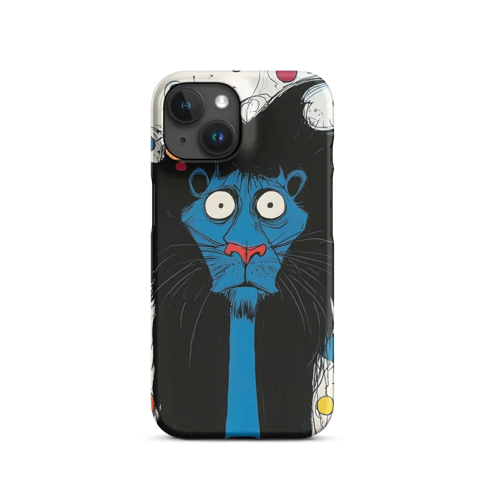 Whimsical Blue Lion