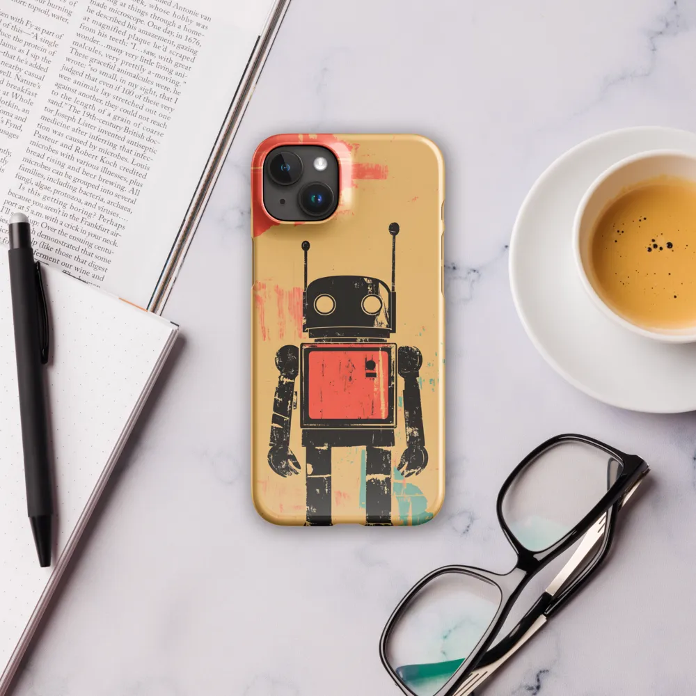 The Retro Robot | Phone Case |  15 Plus | Snap Case | Glossy