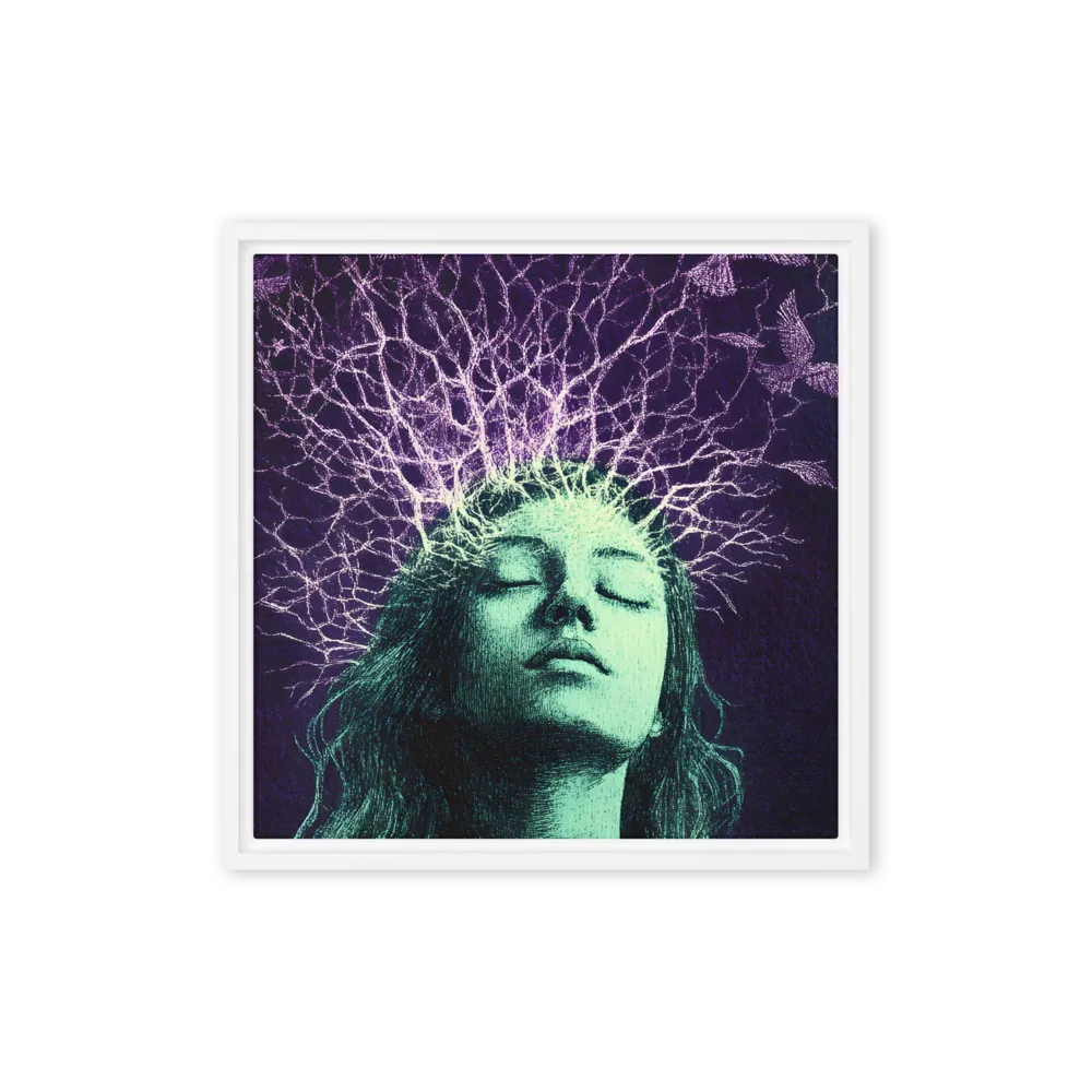 Whispers of Freedom | Canvas with White Frame | 16″×16″